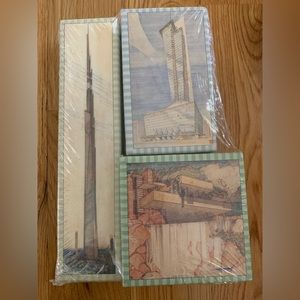 New! Three Frank Lloyd Wright Gift Boxes
